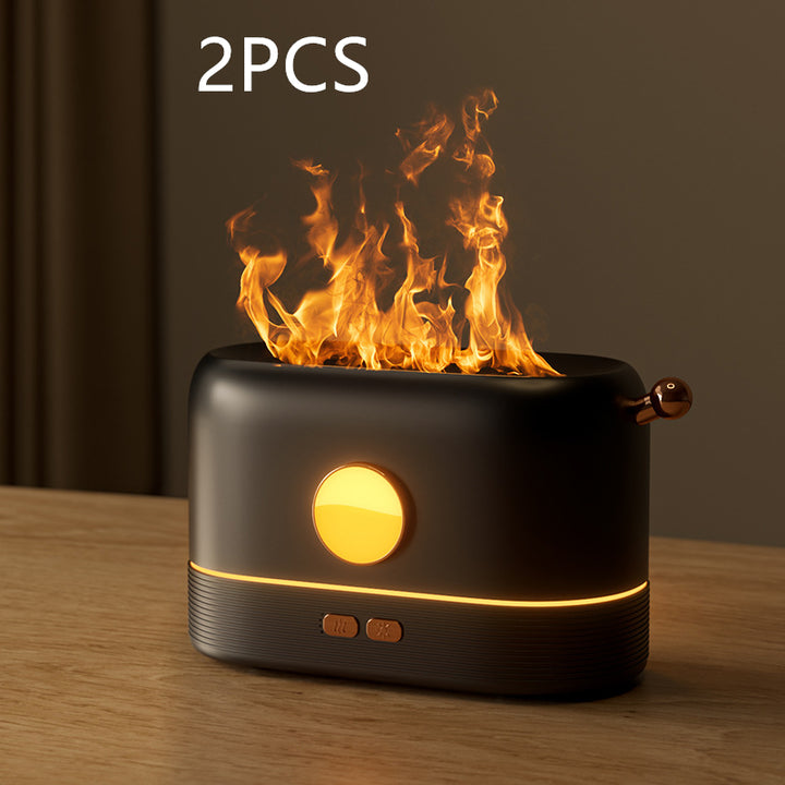 Nawilżacz płomień USB 200 ml z dyfuzorem zapachów na biurko
