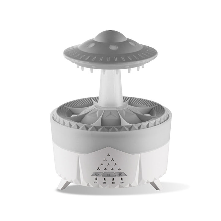 Nawilżacz powietrza z deszczem w kształcie UFO – USB, dyfuzor