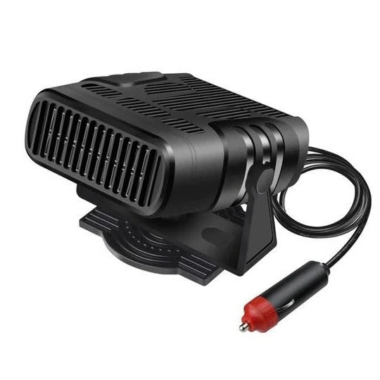 Ogrzewacz samochodowy 12 V | Obrotowy o 360° z funkcją grzania i chłodzenia | Odmgławiacz typu plug-and-play do samochodów, SUV-ów i kamperów