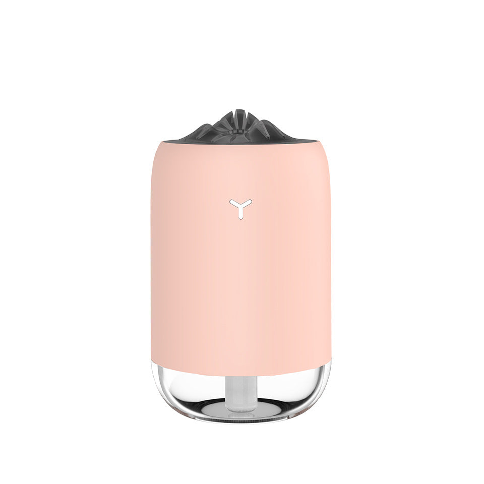 Mini nawilżacz powietrza z efektem płomienia, USB, do domu i auta