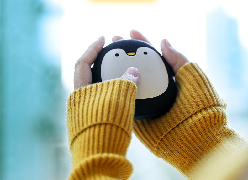 Ogrzewacz do rąk USB w kształcie pingwina i misia polarnego, dwustronny