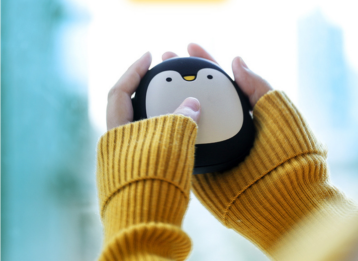 Ogrzewacz do rąk USB w kształcie pingwina i misia polarnego, dwustronny