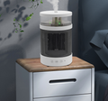 Mini termowentylator 3 w 1 z nawilżaczem i lampką nocną, 2 poziomy ciepła