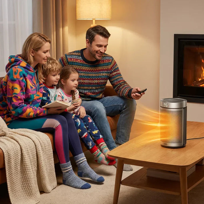 Ciepłowo™ Grzejnik 1500 W z cyfrowym termostatem i pilotem