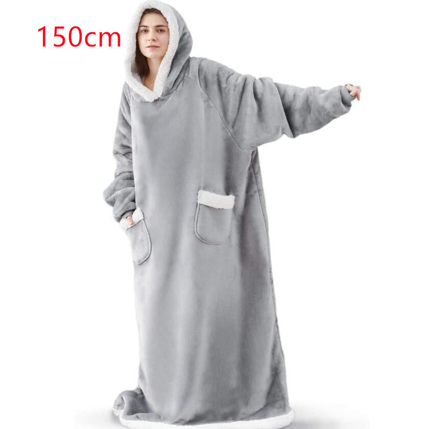 Bluza koc z kapturem oversize – gruba i bardzo ciepła