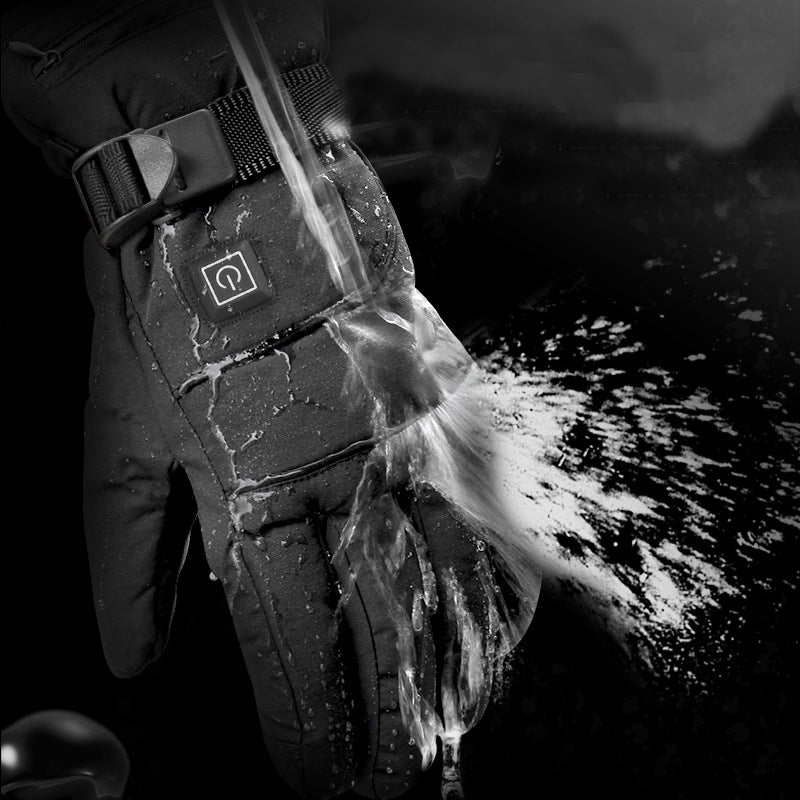 Rękawiczki ogrzewane motocyklowe z obsługą ekranu dotykowego, na akumulator