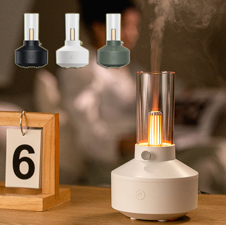 Dyfuzor zapachowy retro z lampką LED jak żarówka – nocna