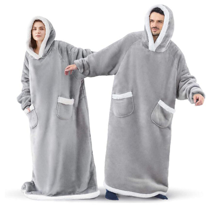 Bluza koc z kapturem oversize – gruba i bardzo ciepła