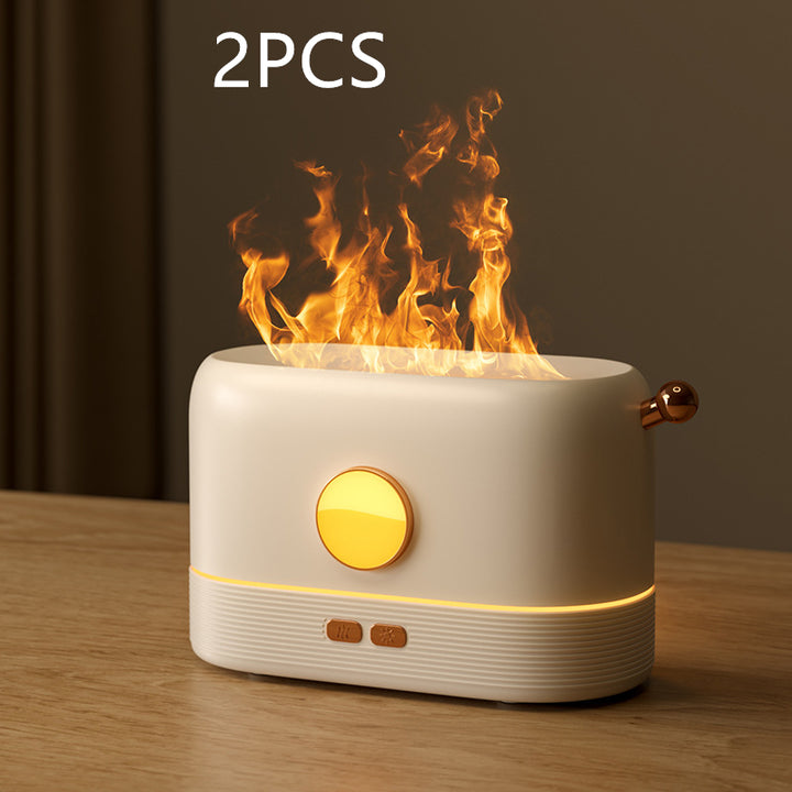 Nawilżacz płomień USB 200 ml z dyfuzorem zapachów na biurko
