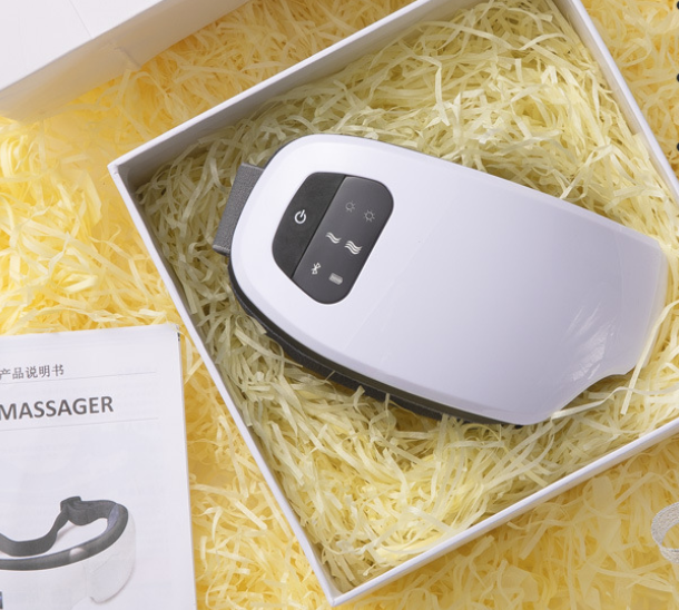 Masażer do oczu z muzyką Bluetooth, ciepłym okładem i ciśnieniem powietrza