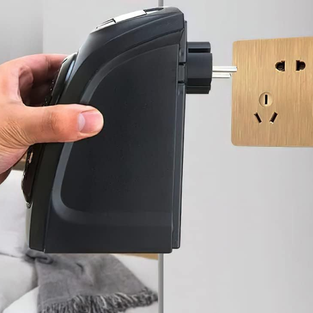 Przenośny elektryczny termowentylator wtykowy z termostatem