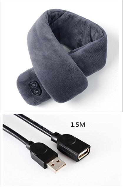 Okład grzewczy z masażem na kark i ramiona, USB, 80 x 10 cm