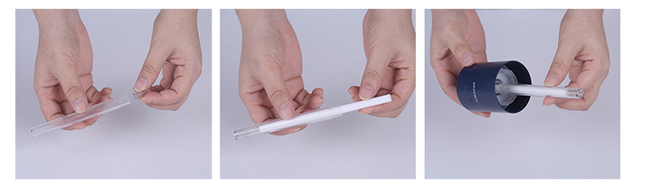 Nawilżacz powietrza USB z nocną projekcją – ultradźwiękowy, mini