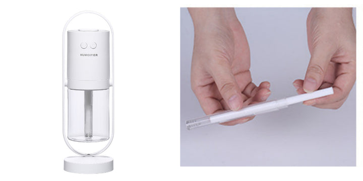 Nawilżacz powietrza USB z nocną projekcją – ultradźwiękowy, mini