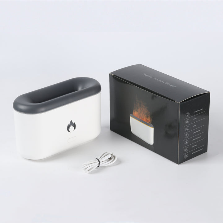 Dyfuzor płomień 3D 300 ml, ultradźwiękowy, USB-C, mgiełka 20–30 ml/h