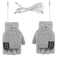 Ogrzewane rękawiczki USB bez palców, dwustronne ogrzewanie, pięć kolorów