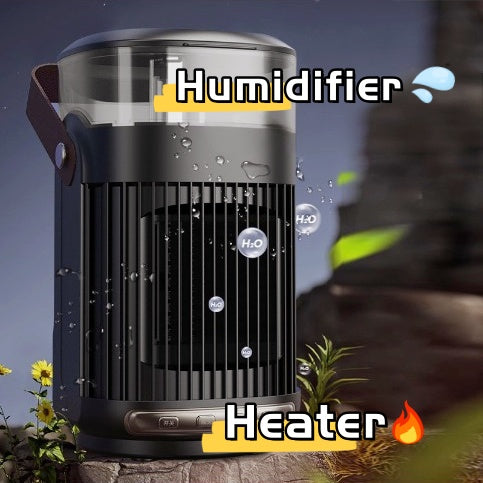 Termowentylator z nawilżaczem 2 w 1 – szybkie ciepło przy biurku
