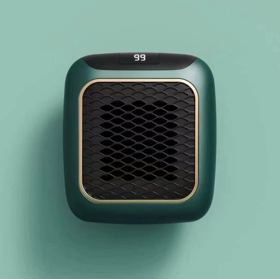 Elektryczny grzejnik ścienny z pilotem, mini termowentylator