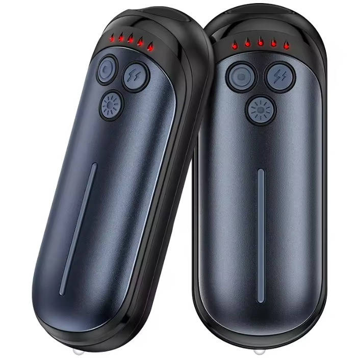 Elektryczny ogrzewacz do rąk, 2 sztuki | Bateria 6000 mAh z 5 poziomami nagrzewania | Układ AI, do 15 godzin grzania, ładowanie przez USB