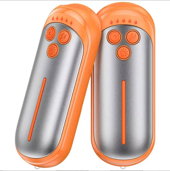 Elektryczny ogrzewacz do rąk, 2 sztuki | Bateria 6000 mAh z 5 poziomami nagrzewania | Układ AI, do 15 godzin grzania, ładowanie przez USB