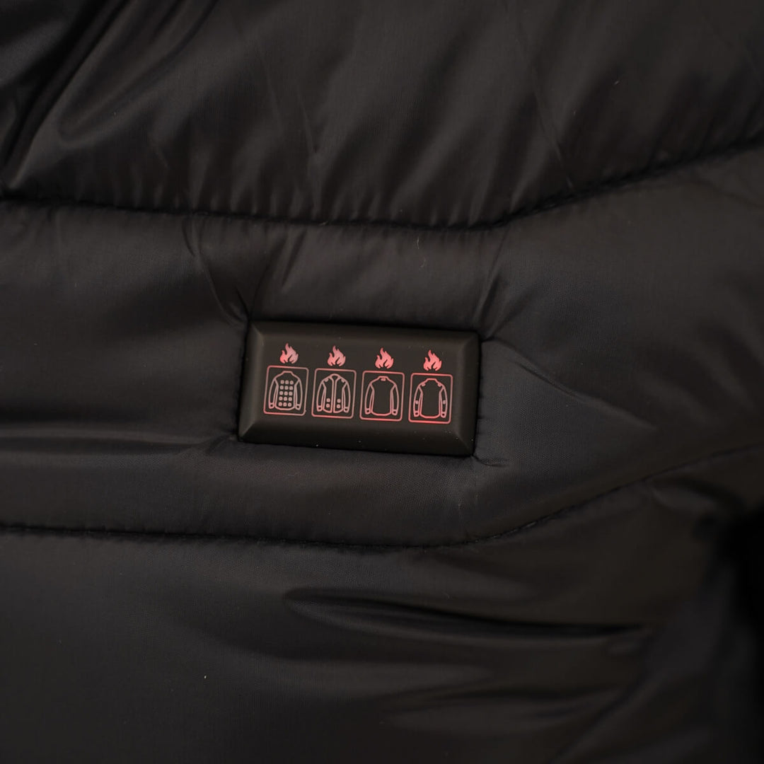 Ogrzewana kurtka puchowa na zimę