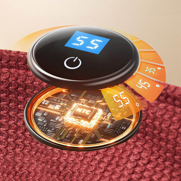 CozyWarm USB Koc Grzewczy – Przenośny Elektryczny Narzut z 3 Ustawieniami Temperatury i Miękkim Polarem