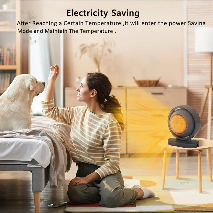 HotAir Mini PTC Heater | 380 W | ochrona przed przegrzaniem i stała temperatura | przenośny z wtyczką EU
