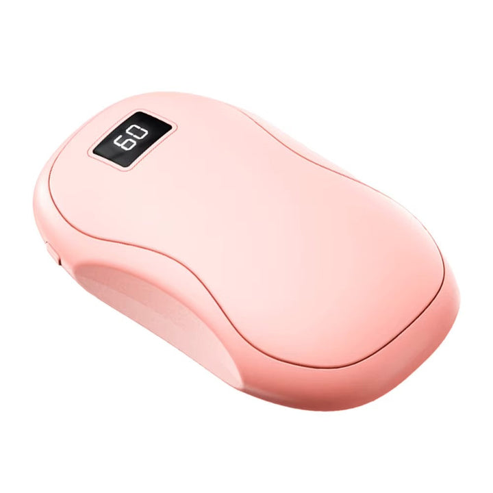 Przenośny ogrzewacz do rąk i powerbank z wyświetlaczem cyfrowym i podgrzewaniem kryształem węglowym