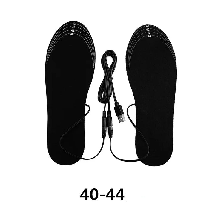 Podgrzewane wkładki do butów ładowane przez USB