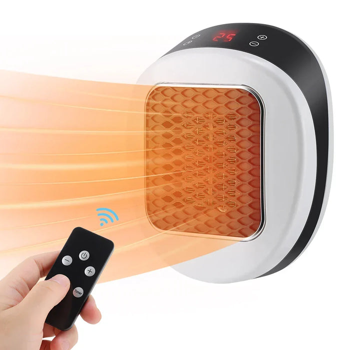 Ciepłowo™ Grzejnik do gniazdka 600 W z pilotem, termostatem i timerem