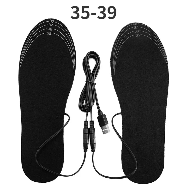 Podgrzewane wkładki ThermaStep USB | Rozmiar do wyboru 35–46 | Akumulatorowe i zmywalne | Technologia ogrzewania z włókna węglowego | Ogrzewacz stóp na zimę i na zewnątrz