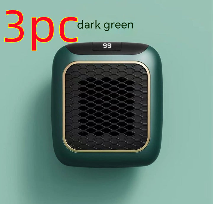 Mini termowentylator ścienny z grzałką PTC i cyfrowym termostatem, 800 W