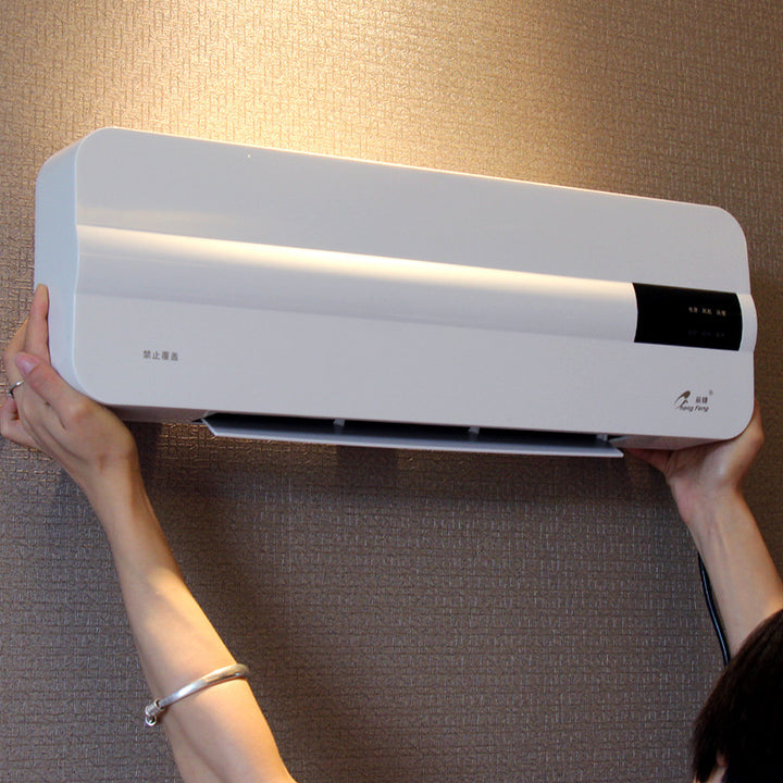 Wodoodporny termowentylator ścienny z pilotem, 1000/2000 W, do łazienki