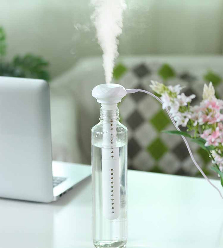 Mini nawilżacz powietrza USB z lampką LED – zimna mgiełka