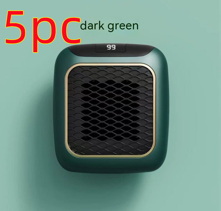 Mini termowentylator ścienny z grzałką PTC i cyfrowym termostatem, 800 W