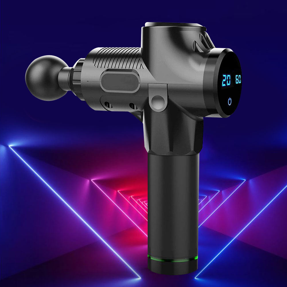 Pistolet do masażu z końcówkami i etui