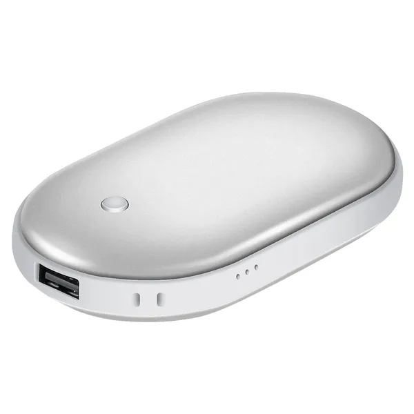 Przenośny ogrzewacz do rąk z powerbankiem 5000 mAh, dwustronny, 3 poziomy