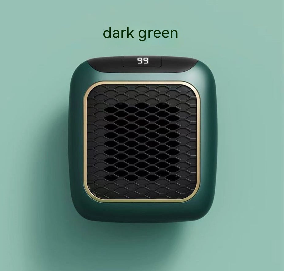 Mini termowentylator ścienny z grzałką PTC i cyfrowym termostatem, 800 W