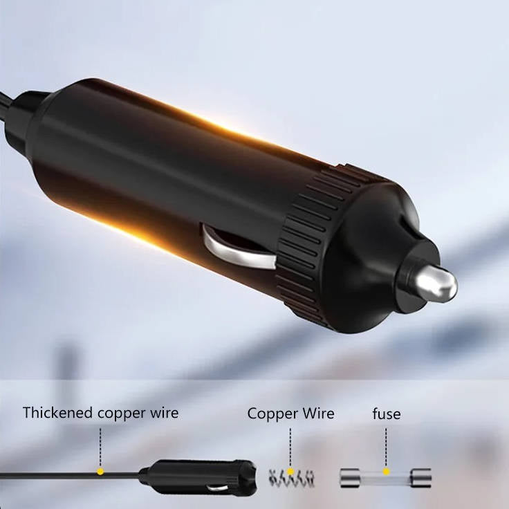 Przenośna nagrzewnica i odmrażacz samochodowy 12 V/24 V, 120 W i 150 W, z ceramicznym wentylatorem do szybkiego odparowywania szyby