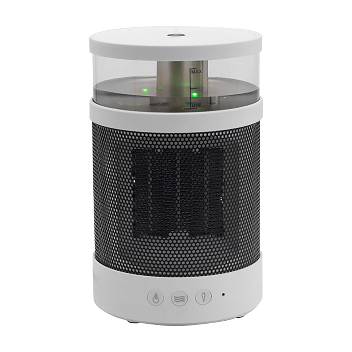 Mini termowentylator 3 w 1 z nawilżaczem i lampką nocną, 2 poziomy ciepła