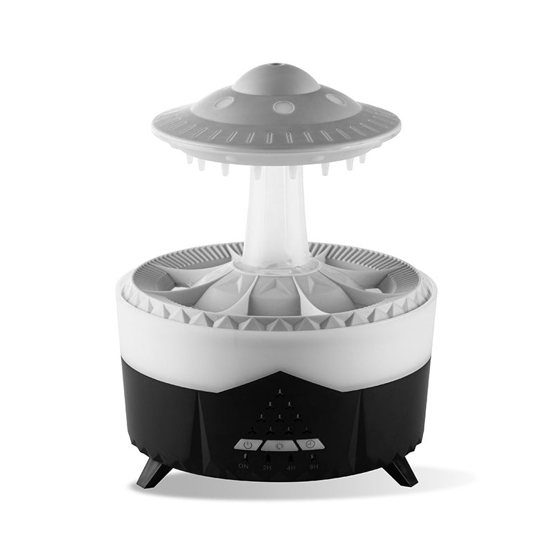 Nawilżacz powietrza z deszczem w kształcie UFO – USB, dyfuzor