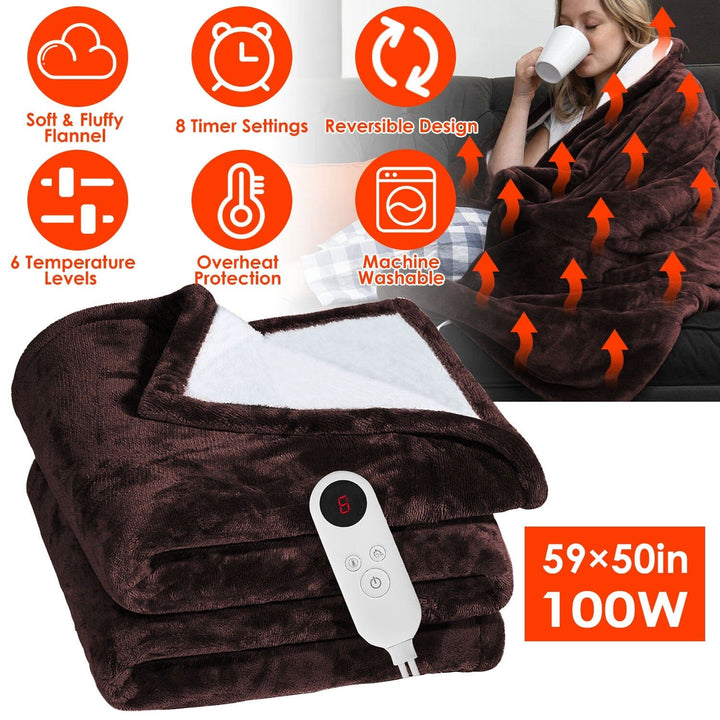Elektryczny podgrzewany koc flanelowy - CozyHeat