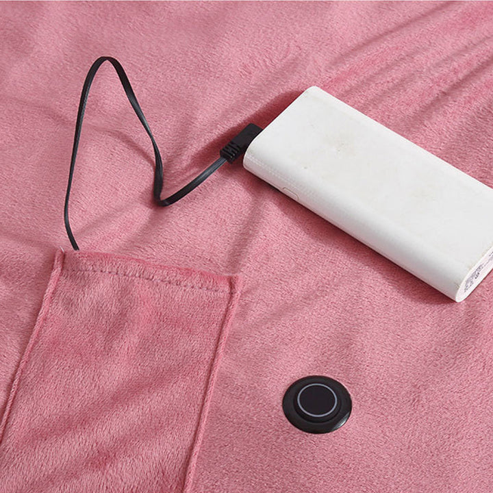 Koc grzewczy USB z kieszenią na powerbank – Ciepłowo