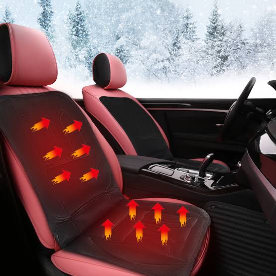 Podgrzewana poduszka na fotel samochodowy HeatRide – 12 V, pianka memory, ogrzewanie siedziska i oparcia