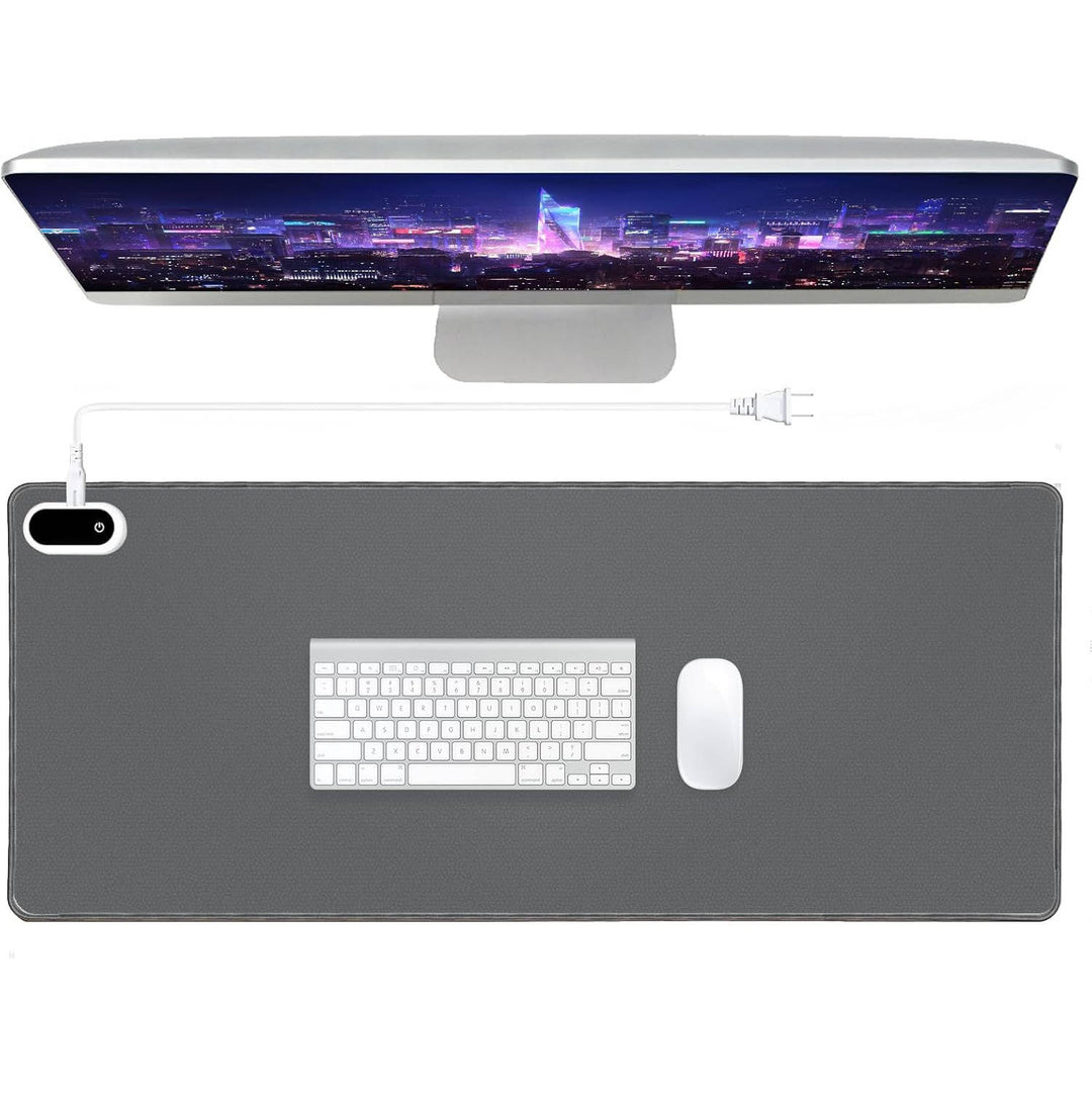 Podgrzewane biurko i podkładka pod mysz