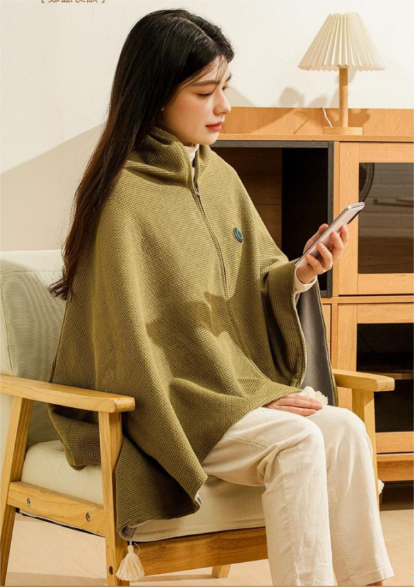 Podgrzewany szal Comfort Shawl zasilany przez USB, ogrzewający otulacz do codziennego użytku