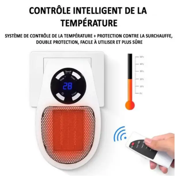 Ultrakompaktowy grzejnik ceramiczny HeatCompact